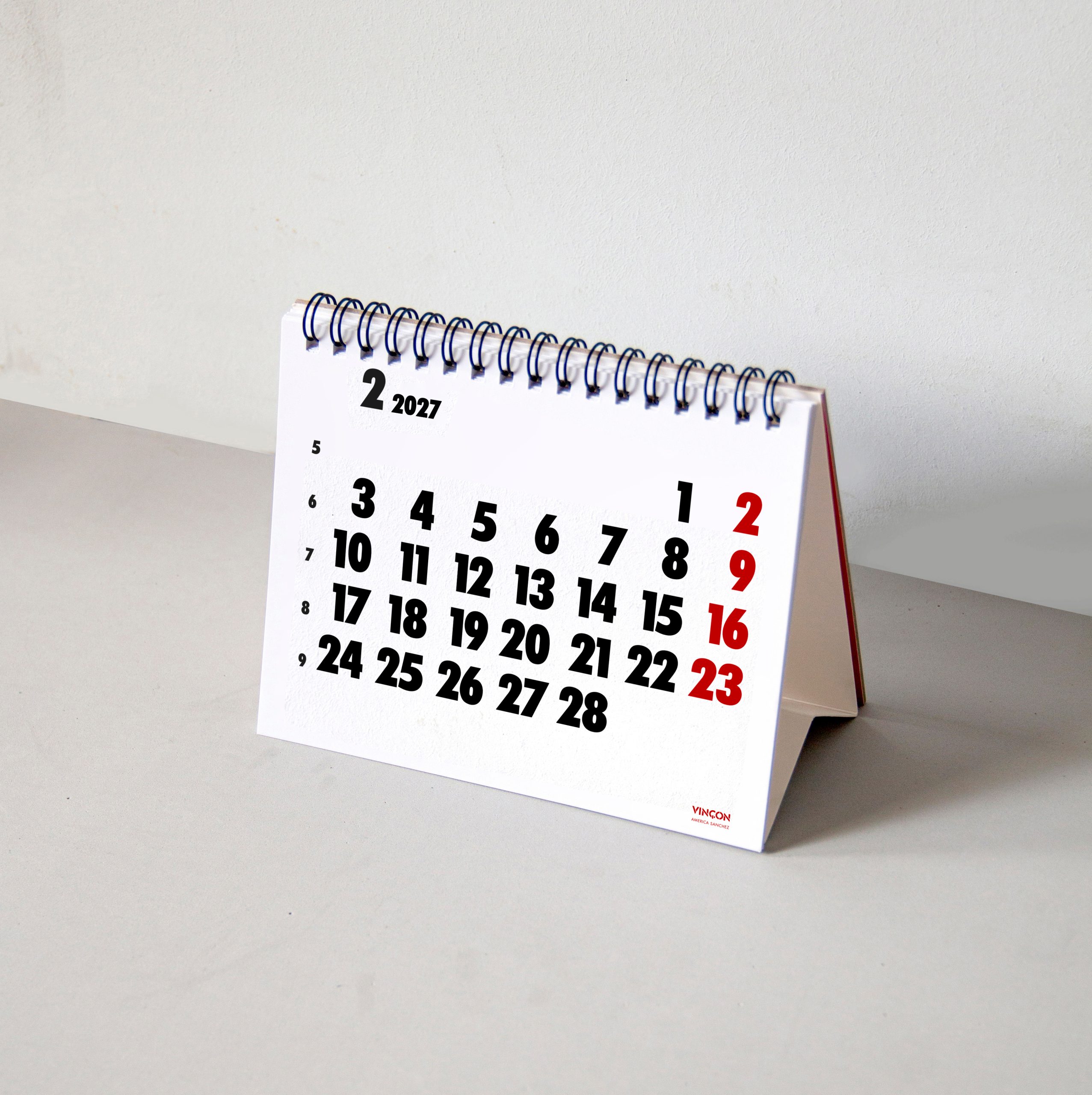 vinçon desk calendar 2027